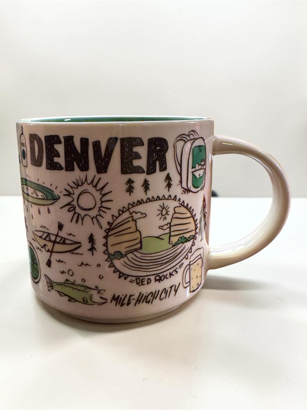 Starbucks Been There Series Denver Mug Green - Picture 4 of 6
